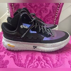 Brandblack Black and Purple Sneakers
